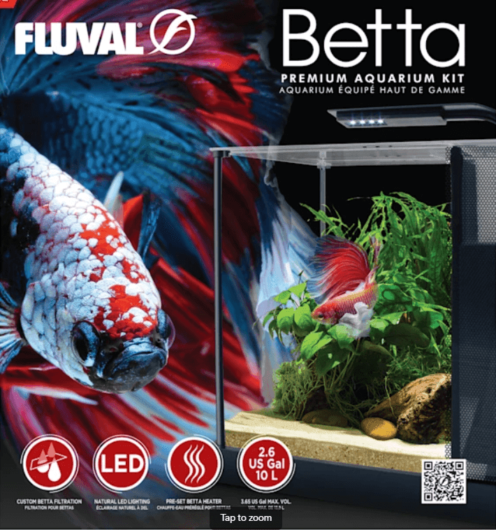Fluval Spec Freshwater Aquarium Kit - Black - 10 L (2.6 US GAL
