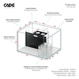 Cade Reef S2/F 1200 Aquarium Tank - Amazing Amazon